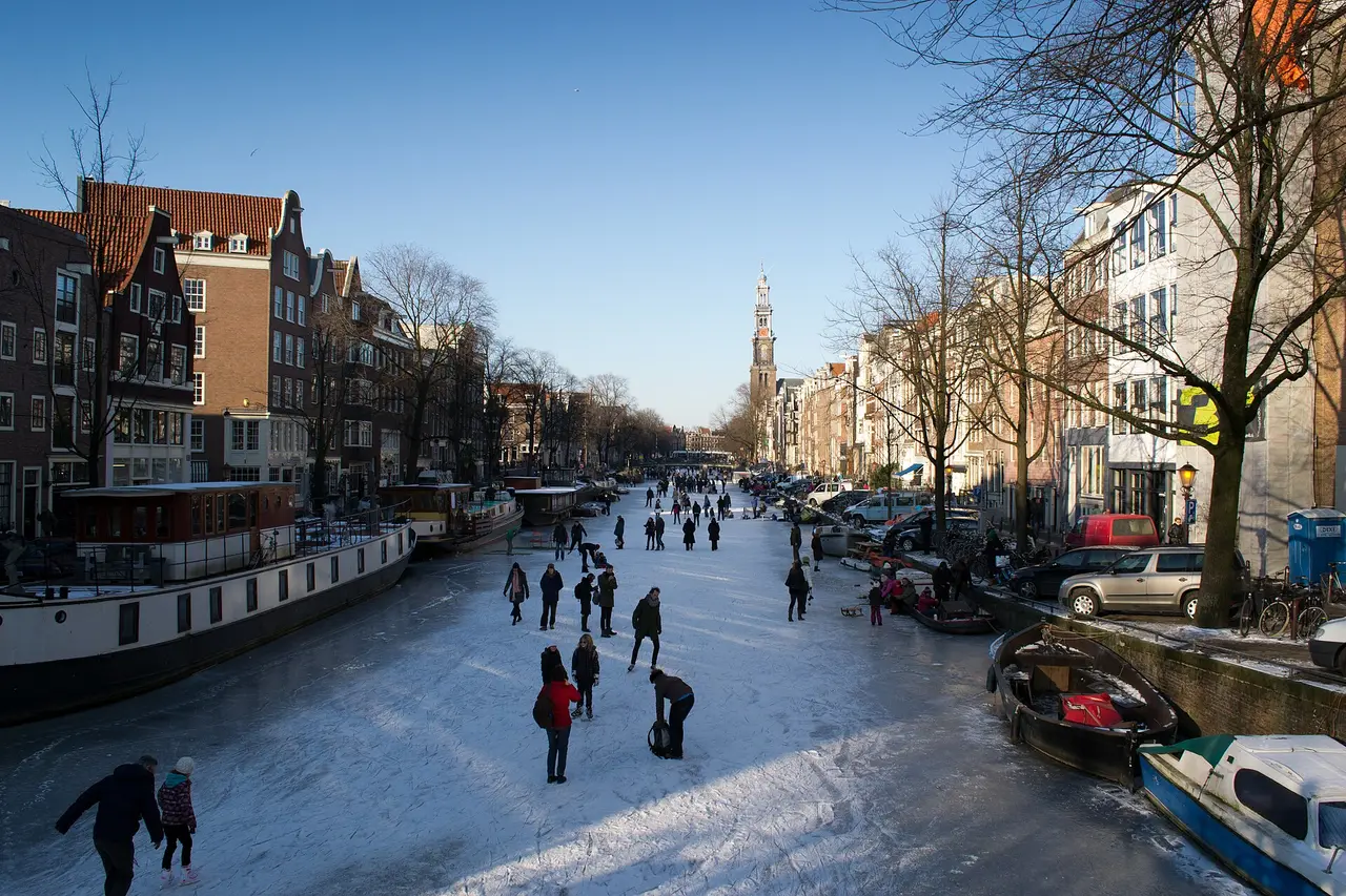 Il canale Prinsengracht ad Amsterdam