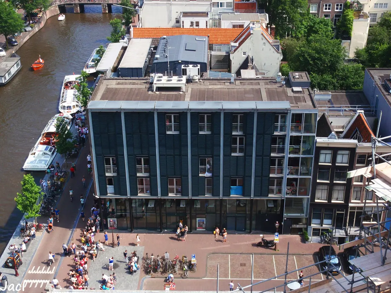 Il Prinsengracht vicino alla Casa di Anna Frank ad Amsterdam