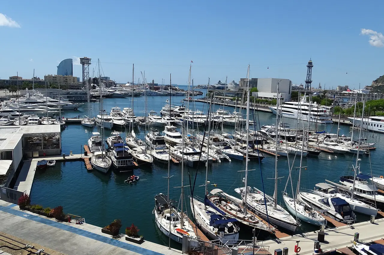 Port Vell w Barcelonie