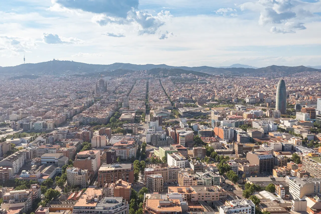 Barcellona vista dall’alto