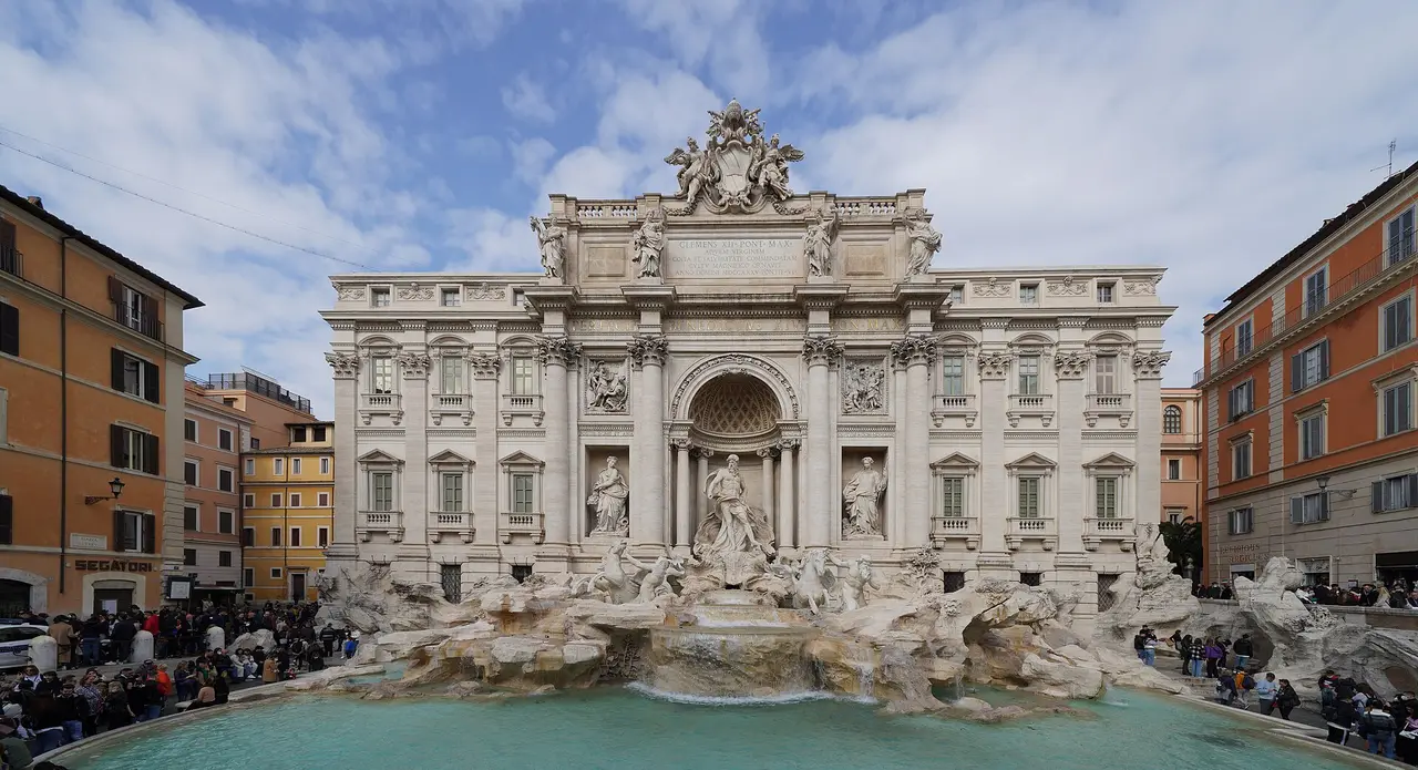 La fontaine de Trevi à Rome
